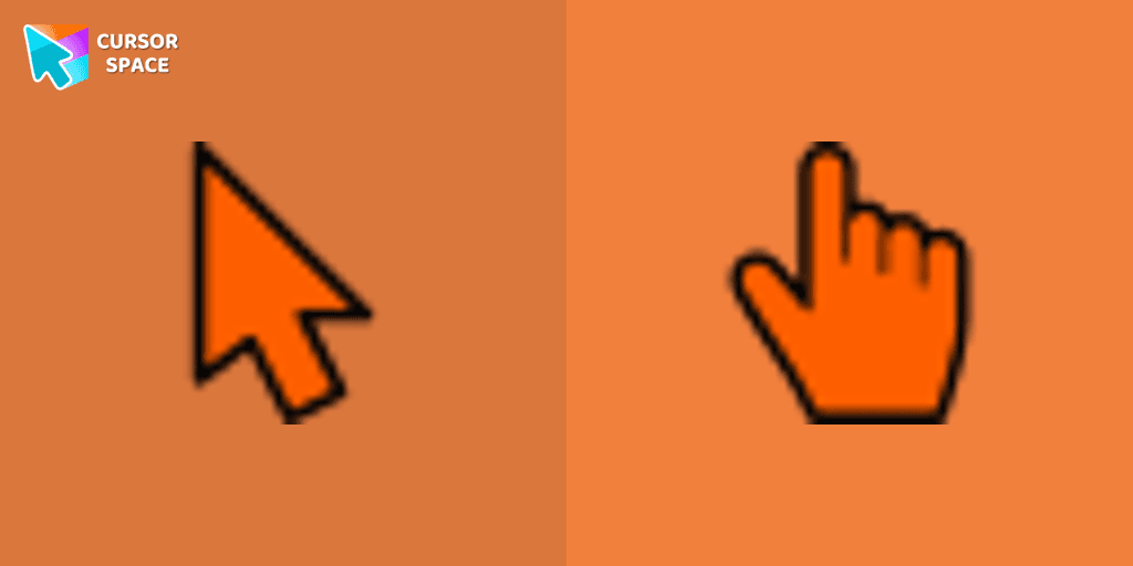 Orange cursor cursor pack